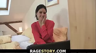 Mocking deep in her throat over a fucking girl